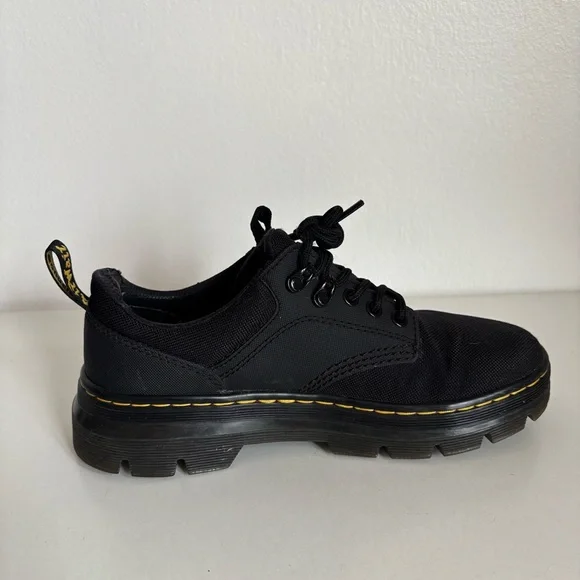 Dr Martens Black Reeder Utility Shoes - Picture 4 of 16